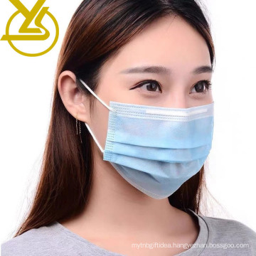 Earloop Disposable 3-Ply Non-Woven Face Mask